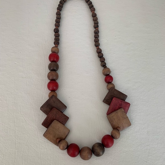 Vintage Wood Necklace - Picture 1 of 1